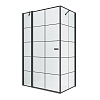 Душевой уголок NEW TRENDY NEW SOLEO BLACK L 90x90x195 K-0579 (черный)