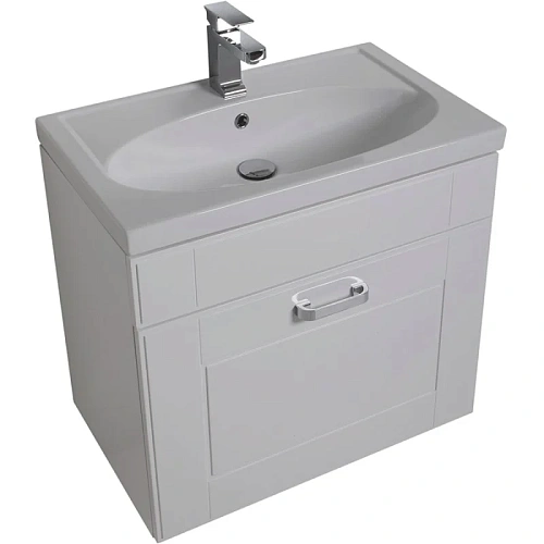 Комплект мебели Aquanet Рондо 60 белый (1 ящик, зеркало камерино) 00195697 Комплект мебели Aquanet Рондо 60 белый (1 ящик, зеркало камерино) 00195697