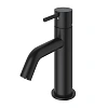 Смеситель для раковины CEZARES LEAF-LSM2-L-NOP с донным клапаном черный матовый