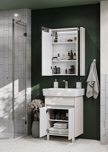 Тумба под раковину Aquaton Верди PRO 60 Н белый, ясень фабрик 1A207701VDAV0 Тумба под раковину Aquaton Верди PRO 60 Н белый, ясень фабрик 1A207701VDAV0