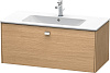 Картинка анонса товара «тумба под раковину duravit brioso br400301052 подвесная 102 см европейский дуб»