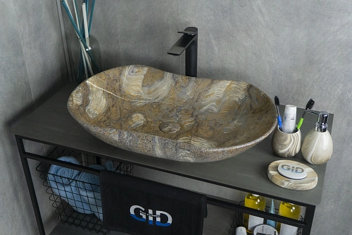 Раковина Gid Mnc503 54440 накладная под камень глянцевая 66.5x41x12 Раковина Gid Mnc503 54440 накладная под камень глянцевая 66.5x41x12