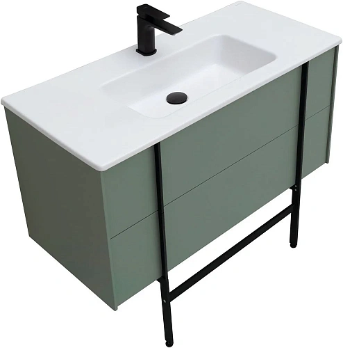 Тумба под раковину Allen Brau Reality 100 1.32007.CGM олива матовый Тумба под раковину Allen Brau Reality 100 1.32007.CGM олива матовый