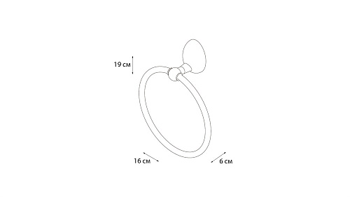 Полотенцедержатель Grampus Briz GR-3011 Полотенцедержатель Grampus Briz GR-3011