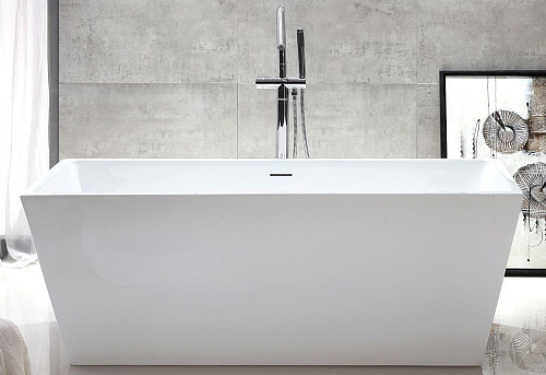 Ванна отдельностоящая ABBER AB9224-1.6 160x80 универсальная, белая акриловая Ванна отдельностоящая ABBER AB9224-1.6 160x80 универсальная, белая акриловая