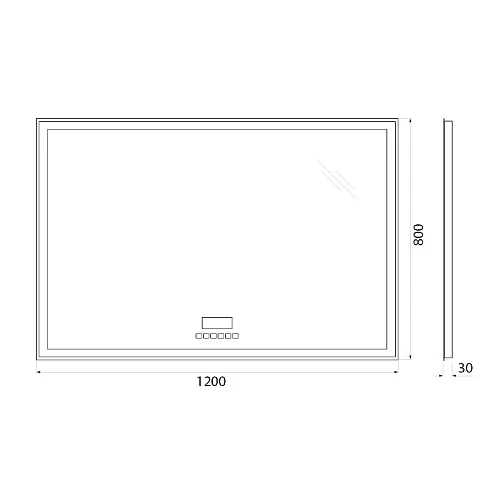 Зеркало BelBagno SPC-GRT-1200-800-LED-TCH-RAD 12W 220-240V 1200x30x800 с подсветкой сенсорным выключателем bluetooth цифровым термометром радио Зеркало BelBagno SPC-GRT-1200-800-LED-TCH-RAD 12W 220-240V 1200x30x800 с подсветкой сенсорным выключателем bluetooth цифровым термометром радио