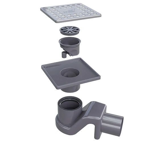 Душевой трап RGW SDR-14 100x100 мм 47211411-01 Душевой трап RGW SDR-14 100x100 мм 47211411-01