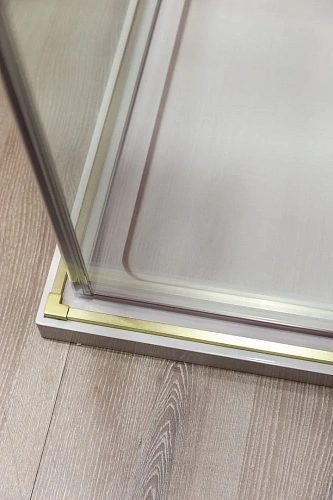 Душевой уголок CEZARES SLIDER-AH-1-100-100/110-C-BORO 100-110x100см стекло прозрачное, профиль брашированное золото Душевой уголок CEZARES SLIDER-AH-1-100-100/110-C-BORO 100-110x100см стекло прозрачное, профиль брашированное золото