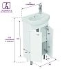 Тумба под раковину Onika Азов 40 см 104012 напольная, белая, разборная (для Азов 40) Тумба под раковину Onika Азов 40 см 104012 напольная, белая, разборная (для Азов 40)