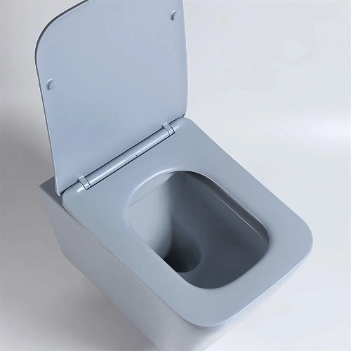 Унитаз подвесной Vincea Q-Line VT1-12MO безободковый, цвет океан мат., ультратонкое soft close сиден Унитаз подвесной Vincea Q-Line VT1-12MO безободковый, цвет океан мат., ультратонкое soft close сиден