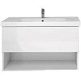 Тумба под раковину DREJA PERFECTO, 70 см, подвесная, 1 ящик, push-to-open, белый глянец 99.0807 Тумба под раковину DREJA PERFECTO, 70 см, подвесная, 1 ящик, push-to-open, белый глянец 99.0807