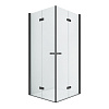 Картинка анонса товара «душевой уголок new trendy new soleo black 2d 100x70x195 d-0236a/d-0237a (черный)»