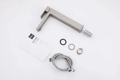 Смеситель для раковины ABBER Daheim AF8211SP сатин Смеситель для раковины ABBER Daheim AF8211SP сатин