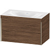 Картинка анонса товара «тумба с раковиной duravit xviu xv4615nb121c 80 см орех темный»