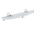Детальная картинка товара «полка wasserkraft leine k-5044white (ранее к-5024white) стеклянная с бортиком белый/хром»