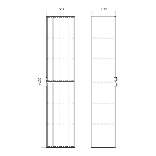 Шкаф-пенал Comforty Тенерифе-35 00-00022176 белый матовый Шкаф-пенал Comforty Тенерифе-35 00-00022176 белый матовый