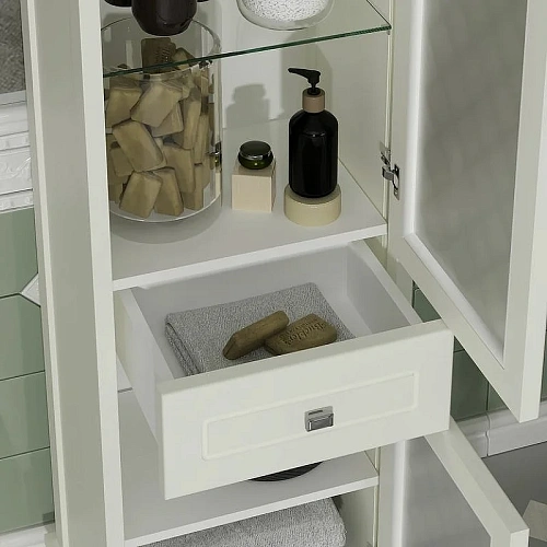 Шкаф-пенал Opadiris Омега, слоновая кость, правый, 2 вар. 00-00001617 Шкаф-пенал Opadiris Омега, слоновая кость, правый, 2 вар. 00-00001617