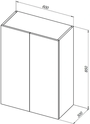 Шкаф Aquanet Вега 60 белый глянец 00329128 Шкаф Aquanet Вега 60 белый глянец 00329128