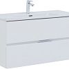 Тумба под раковину Aquanet Алвита New 100 2 ящика, белый матовый 00277518 Тумба под раковину Aquanet Алвита New 100 2 ящика, белый матовый 00277518