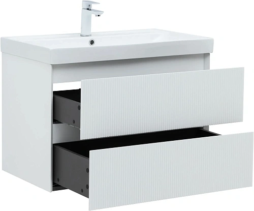 Тумба под раковину Aquanet Альтера 80 белый матовый 00337156 подвесная Тумба под раковину Aquanet Альтера 80 белый матовый 00337156 подвесная