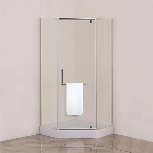 Душевой уголок DIWO Ростов 90х90 см профиль хром матовый, с поддоном 557097 Душевой уголок DIWO Ростов 90х90 см профиль хром матовый, с поддоном 557097