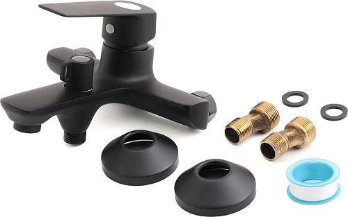 Смеситель для ванны STWORKI Берген BER-02b черный 569131 Смеситель для ванны STWORKI Берген BER-02b черный 569131