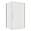 Картинка анонса товара «душевой уголок niagara nova ng-45-11asg-a90sg-34 (110х90х195) прямоугольник, распашная, золото сатин, стекло прозрачное»