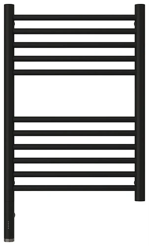 Полотенцесушитель электрический Сунержа Богема 3.0 прямая 600х400 МЭМ левый 31-5804-6040 Матовый чер Полотенцесушитель электрический Сунержа Богема 3.0 прямая 600х400 МЭМ левый 31-5804-6040 Матовый чер