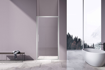 Душевая дверь Vincea Slim 8mm VDP-4SL100CL, хром, стекло прозрачное