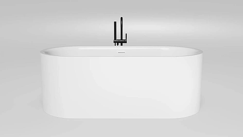 Ванна из искусственного камня Salini PERLA 170x80 1049201M интегрированный слив-перелив, донный клапан Click-Clack Ванна из искусственного камня Salini PERLA 170x80 1049201M интегрированный слив-перелив, донный клапан Click-Clack