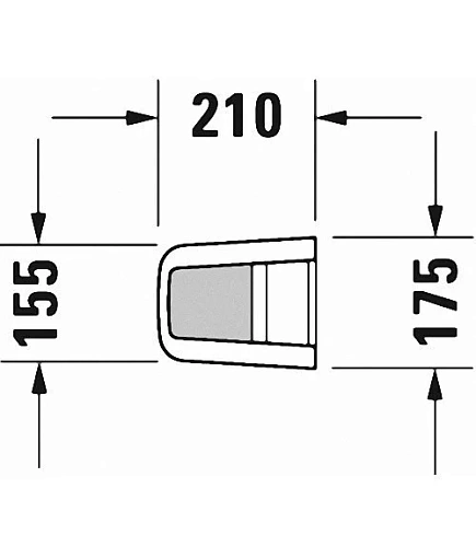 Пьедестал Duravit P3 Comforts 0858360000 Пьедестал Duravit P3 Comforts 0858360000